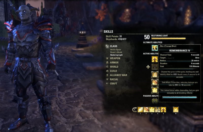 ESO One Bar Magicka Templar Beginner Build And Guide Deltia S Gaming