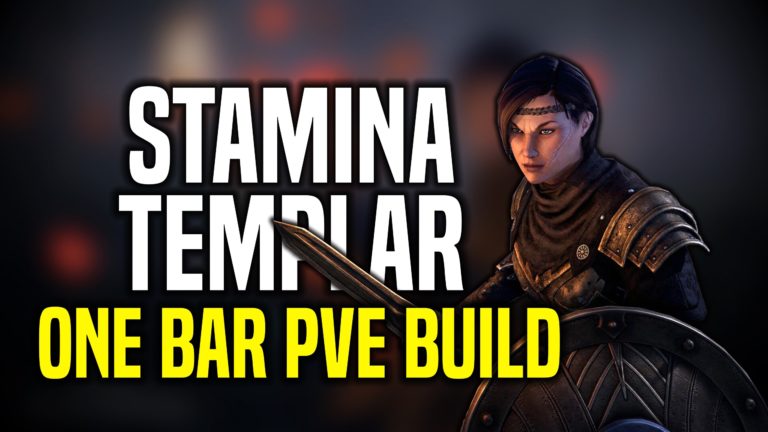 ESO One Bar PvE Stamina Templar Build Deltia S Gaming