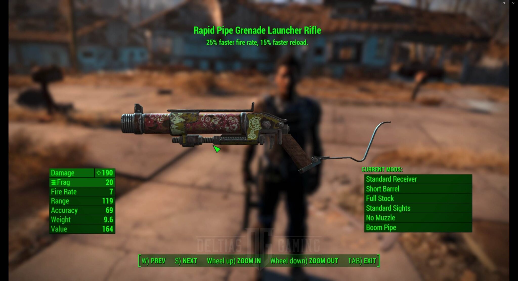 Fallout Rapid Pipe Grenade Launcher Rifle Deltia S Gaming