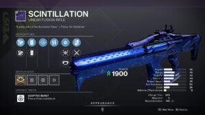 Destiny 2 Scintillation God Roll And How To Get Deltia S Gaming