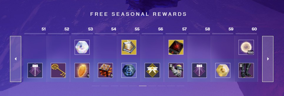 Season 21 Rank 51 – 60 Rewards Destiny 2 - Deltia's Gaming