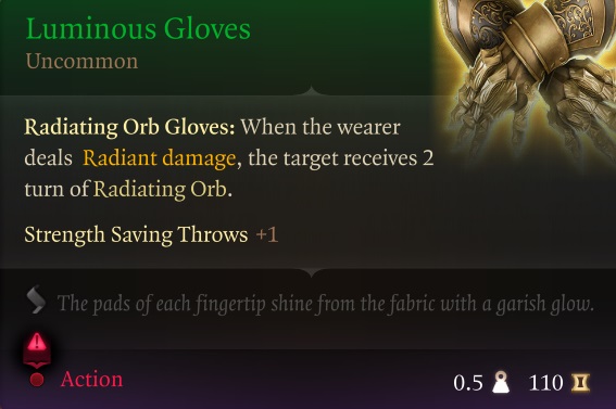 Luminous Gloves - Baldur's Gate 3 - BG3 - Deltia's Gaming