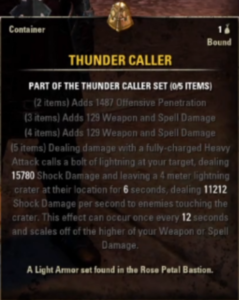 ESO Gear Thunder Caller
