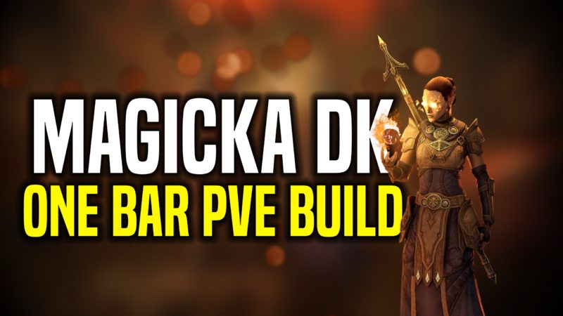 ESO One Bar PvE Magicka Dragonknight Build