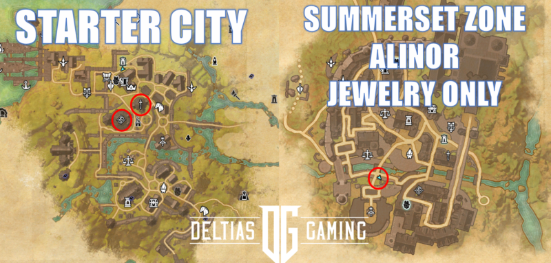 ESO Crafting Writ Starter Locations
