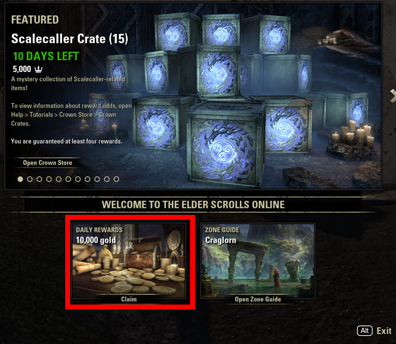 Daily Login Rewards–October 2023 - The Elder Scrolls Online