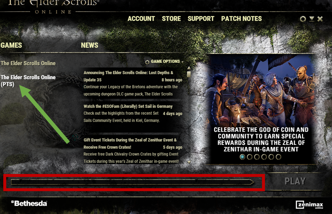 ESO Server Status