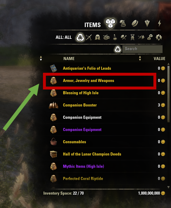 ESO PTS max level Gear