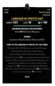 Langour of Peryite