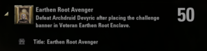 The Earthen Root Avenger title