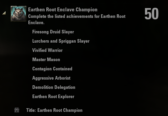 The Earthen Root Champion title