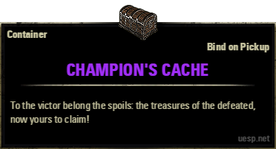 ESO Champion's Cache