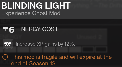 Destiny 2 Blinding Light