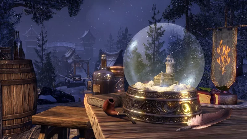 Enchanted Snow Globe Home