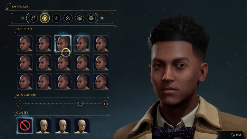 Hogwarts Legacy Character Creator Facewear