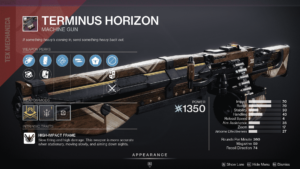 Destiny 2 Spire of the Watcher Terminus Horizon - Machine Gun