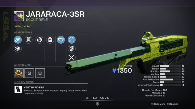Jararaca-3SR Season 19 Seraph Weapon