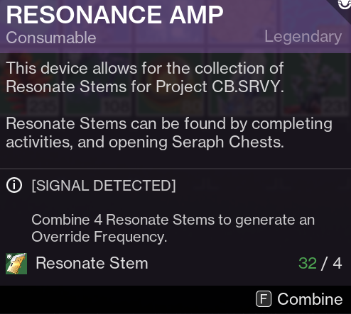 Resonance Amp Consumable 
