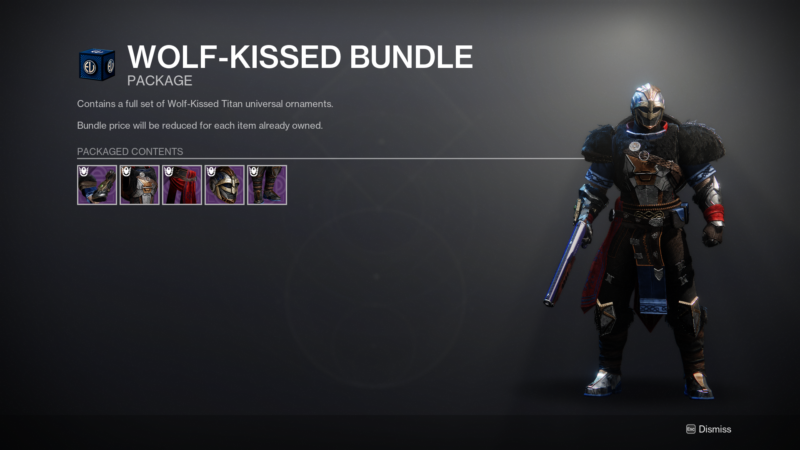 Wolf-Kissed Bundle Titan Armor