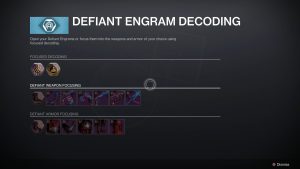 Defiant Engram Decoding