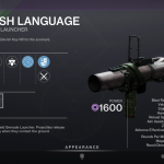 Destiny 2 Harsh Language Gernade Launcher