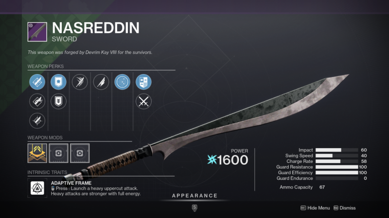 Destiny 2 - Nasreddin