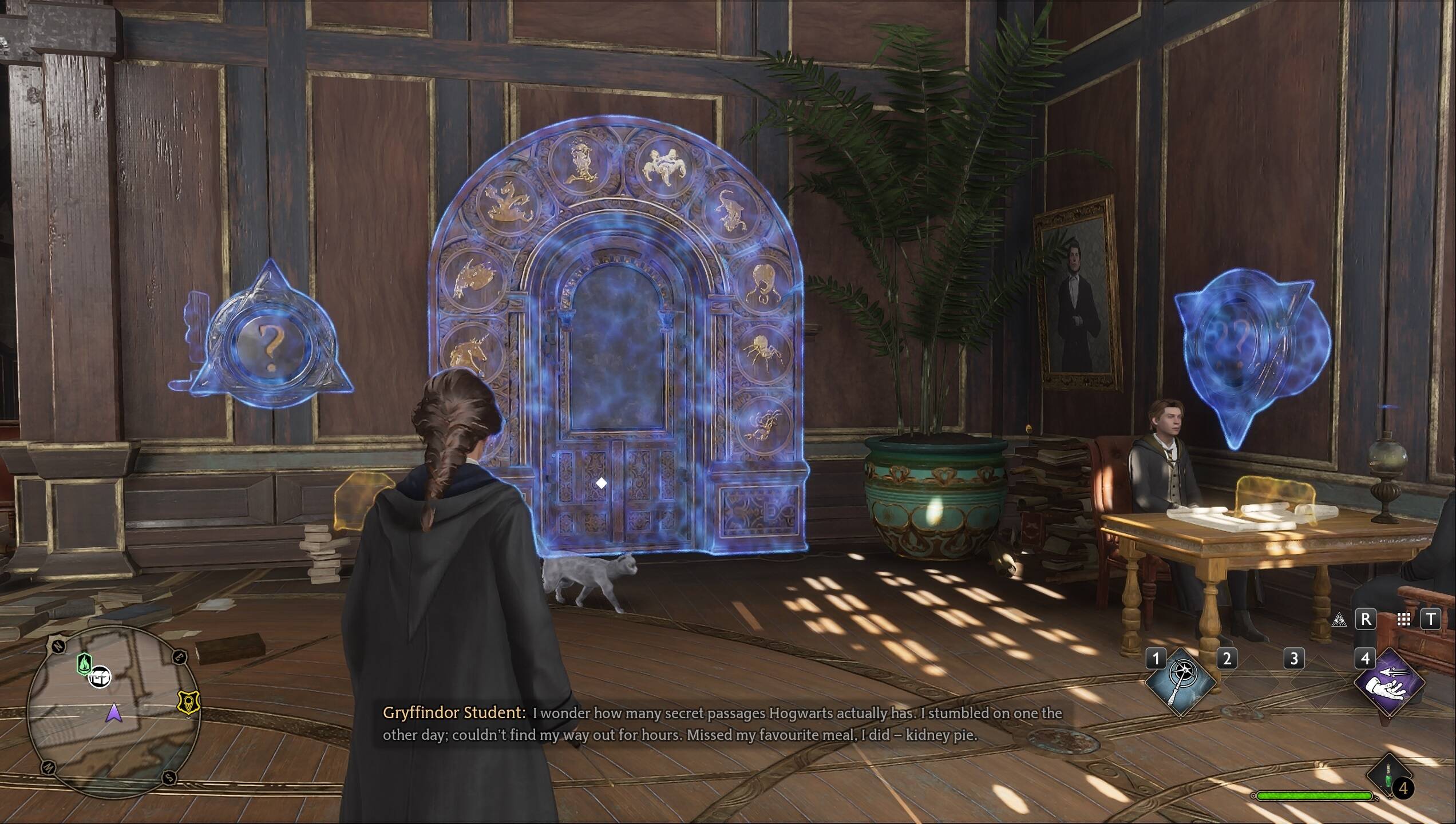 How do you open the number puzzle doors in Hogwarts Legacy?