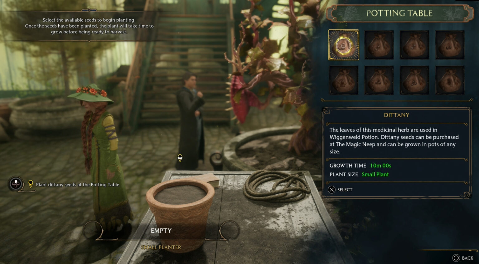 Hogwarts Legacy Herbology Class Quest Deltia's Gaming