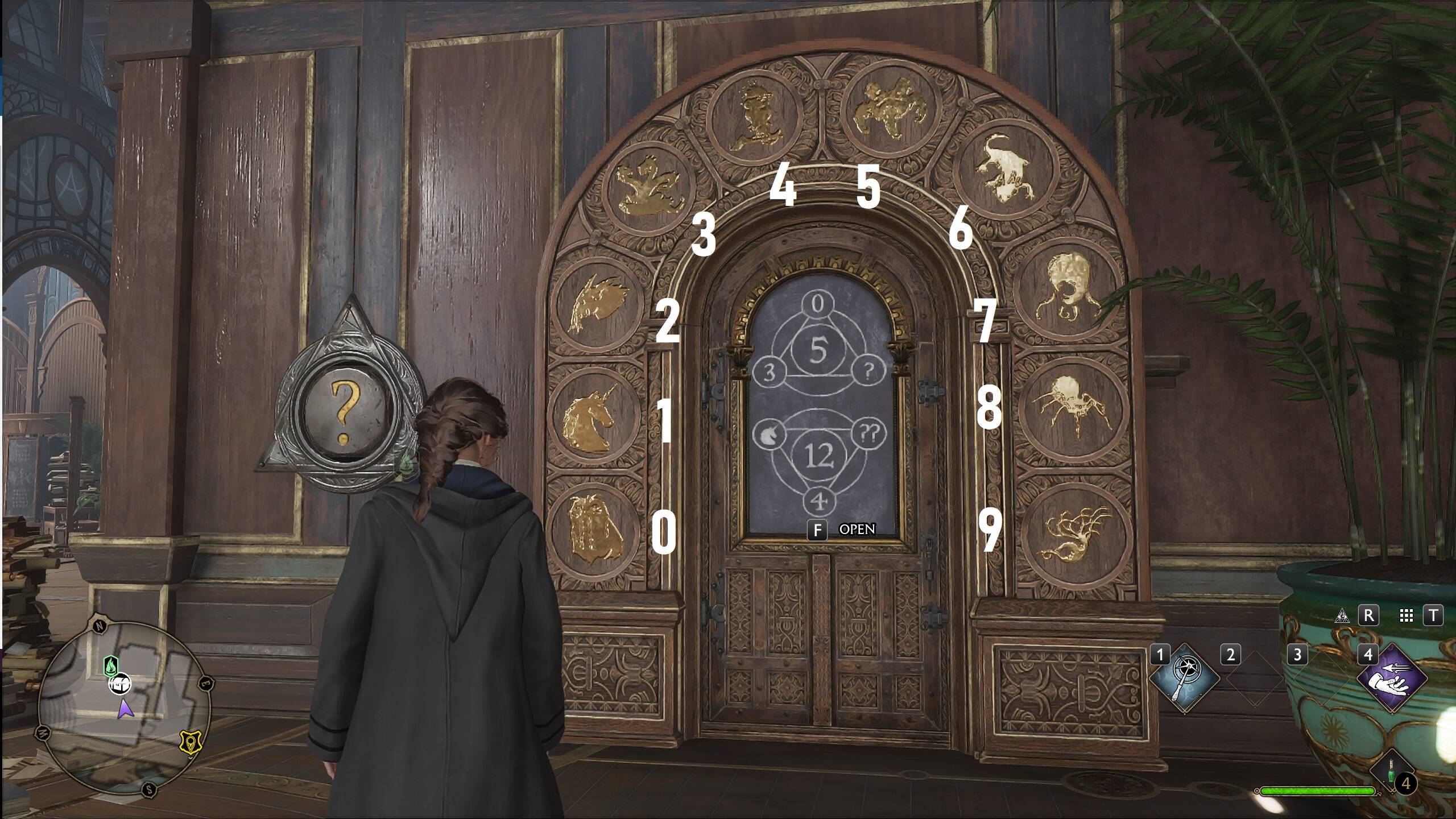 How to solve Hogwarts Legacy door puzzles: Arithmancy puzzle door guide -  Charlie INTEL