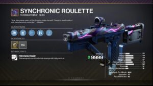 Synchronic Roulette PVE God Roll