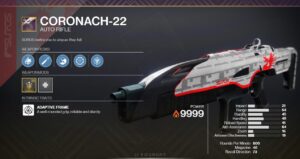 Coronach-22 PvP God Roll