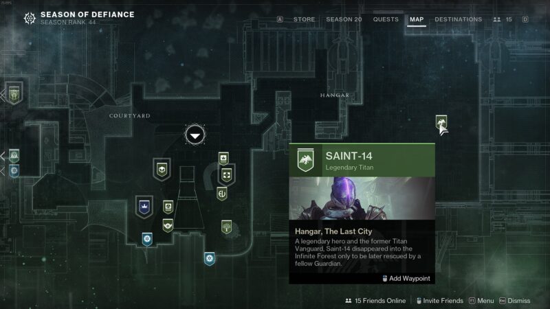 Destiny 2 Saint 14 Location