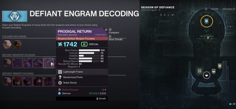 How to Get Destiny 2 Prodigal Return Grenade Launcher