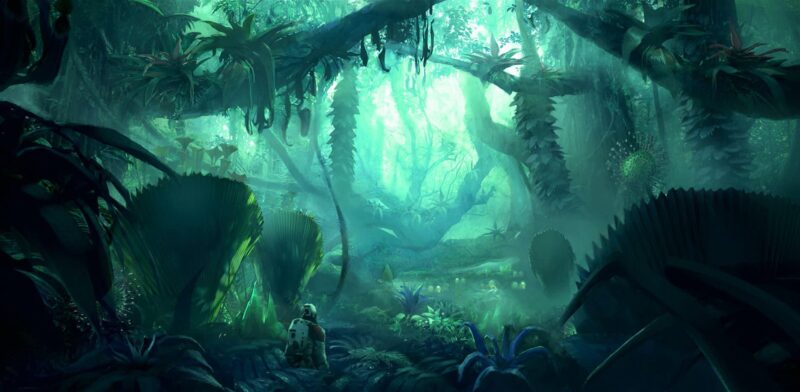 Starfield Jungle Environment Concept Art