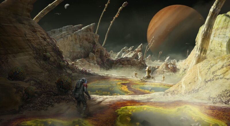 Starfield Planet Exploration Concept Art