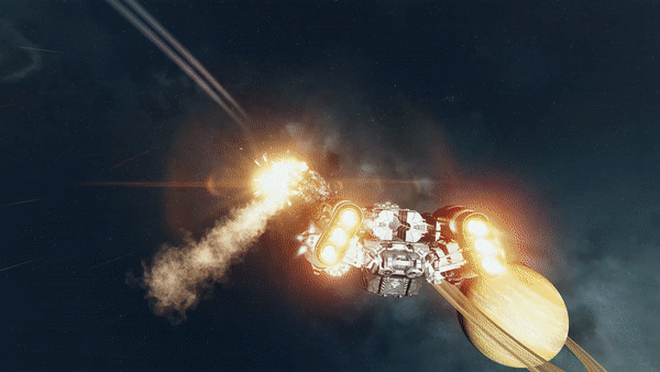 Starfield Spaceship Combat Preview Gif