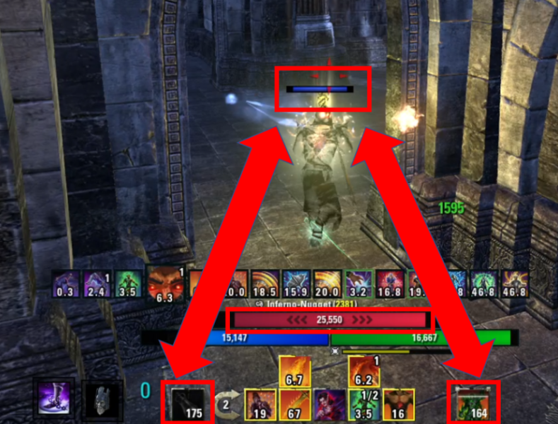 ESO PvP Tips and Tricks - Health bar, Potion and Ultimate Triangle