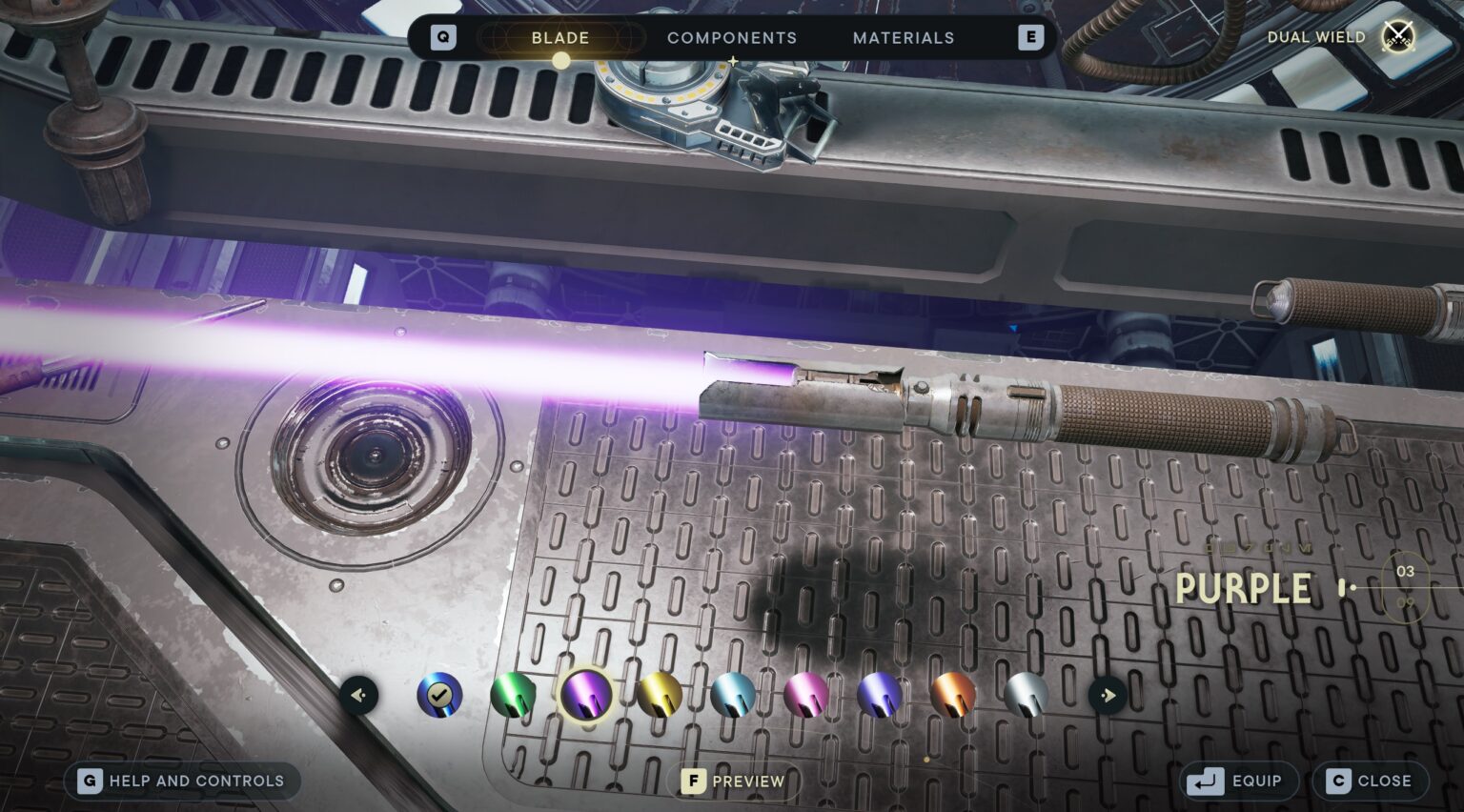 How to Change Lightsaber and Kyber Crystal Color Customization