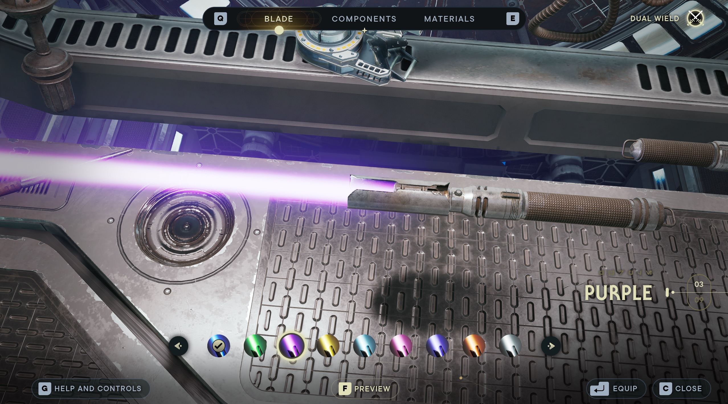 How to Change Lightsaber and Kyber Crystal Color - Customization ...