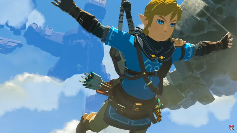 The Legend of Zelda: Tears of the Kingdom Link Dives