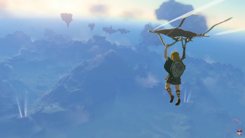 The Legend of Zelda: Tears of the Kingdom Link with Hang Glider