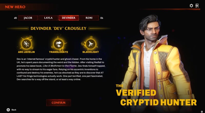 Redfall Devinder Crousley Guide and Abilities