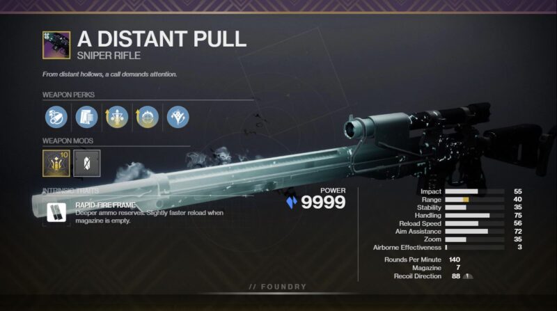 A Distant Pull PvE God Roll