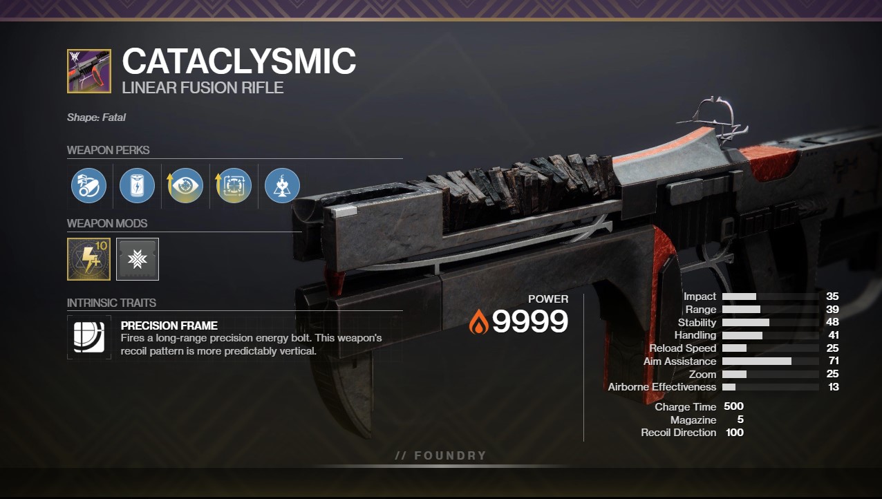 Destiny 2 Cataclysmic God Roll and How to Get - Deltia's Gaming