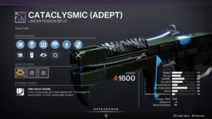 Cataclysmic Solar Precision Frame Linear Fusion Rifle
