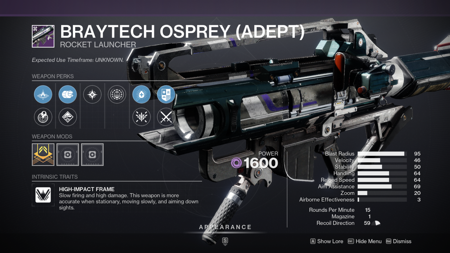 Destiny 2 Braytech Osprey God Roll And How To Get - Deltia's Gaming