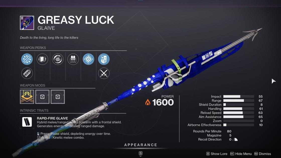Destiny 2 Greasy Luck - The Ghosts of the Deep Dungeon