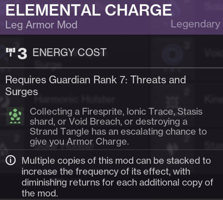 Destiny 2 Mod Elemental Charge Season 21