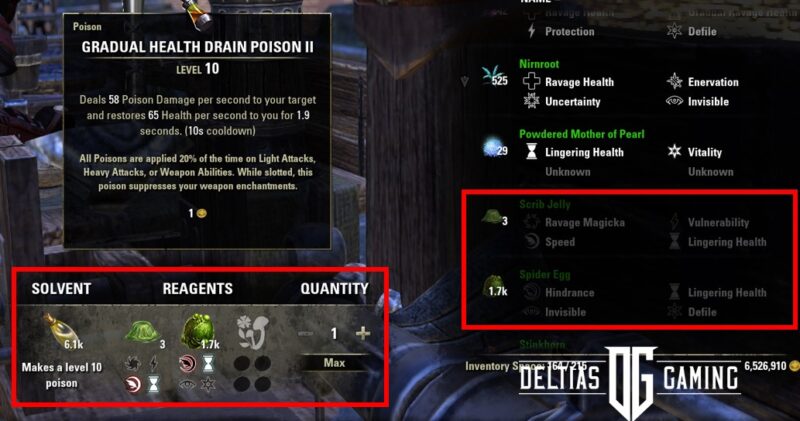 ESO Power Leveling Alchemy Combination