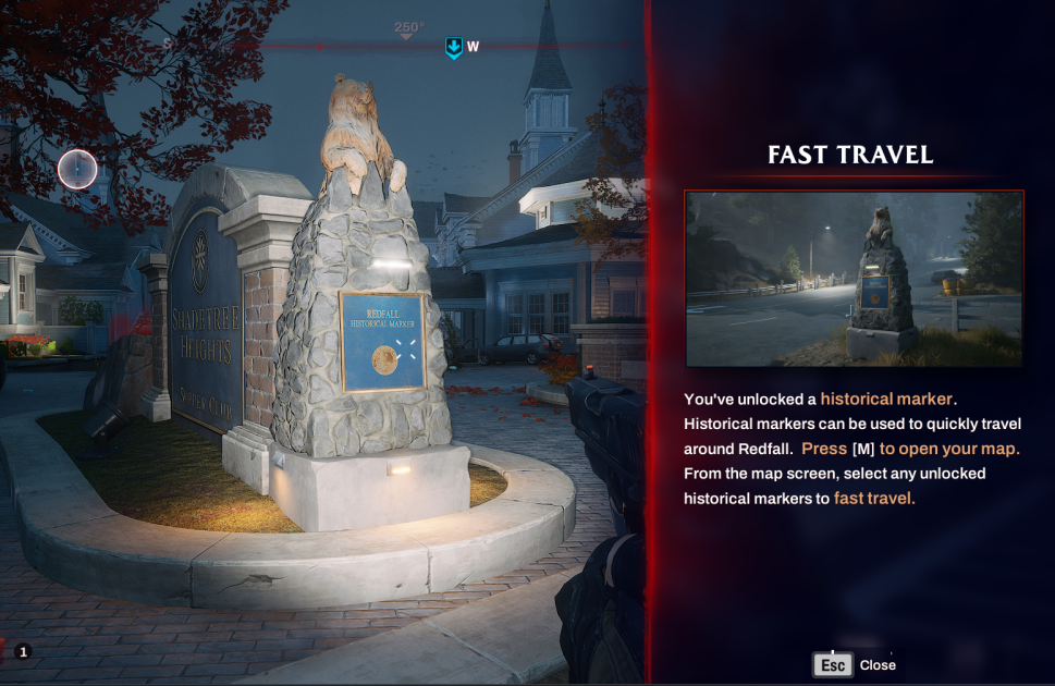How to Fast Travel in Redfall - Historical Marker in Redfall